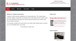 Desktop Screenshot of mjlondonconstruction.com