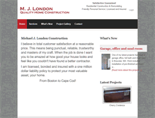 Tablet Screenshot of mjlondonconstruction.com